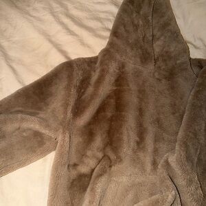 Urban Outfitters Tan fuzzy hoodie
